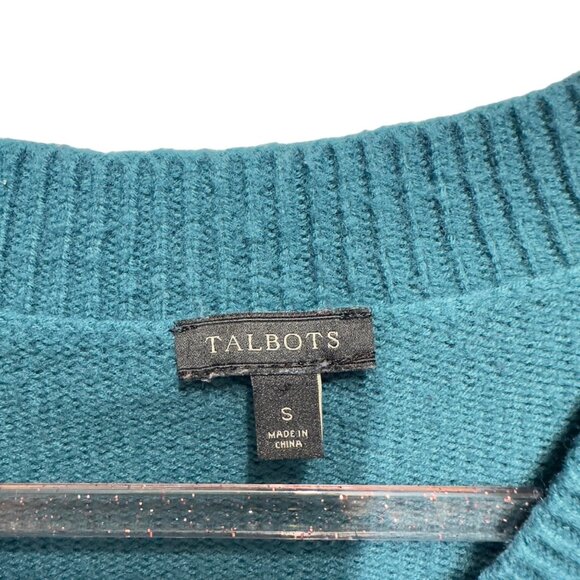 Talbots 30% Lambswool Thick Cable Knit Sweater Pullover - Picture 8 of 8